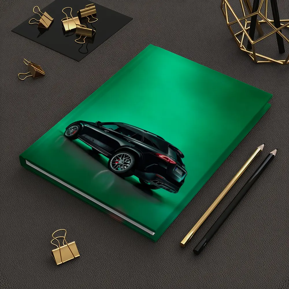 Mercedes AMG GLE Black On Green Background – Notebooks